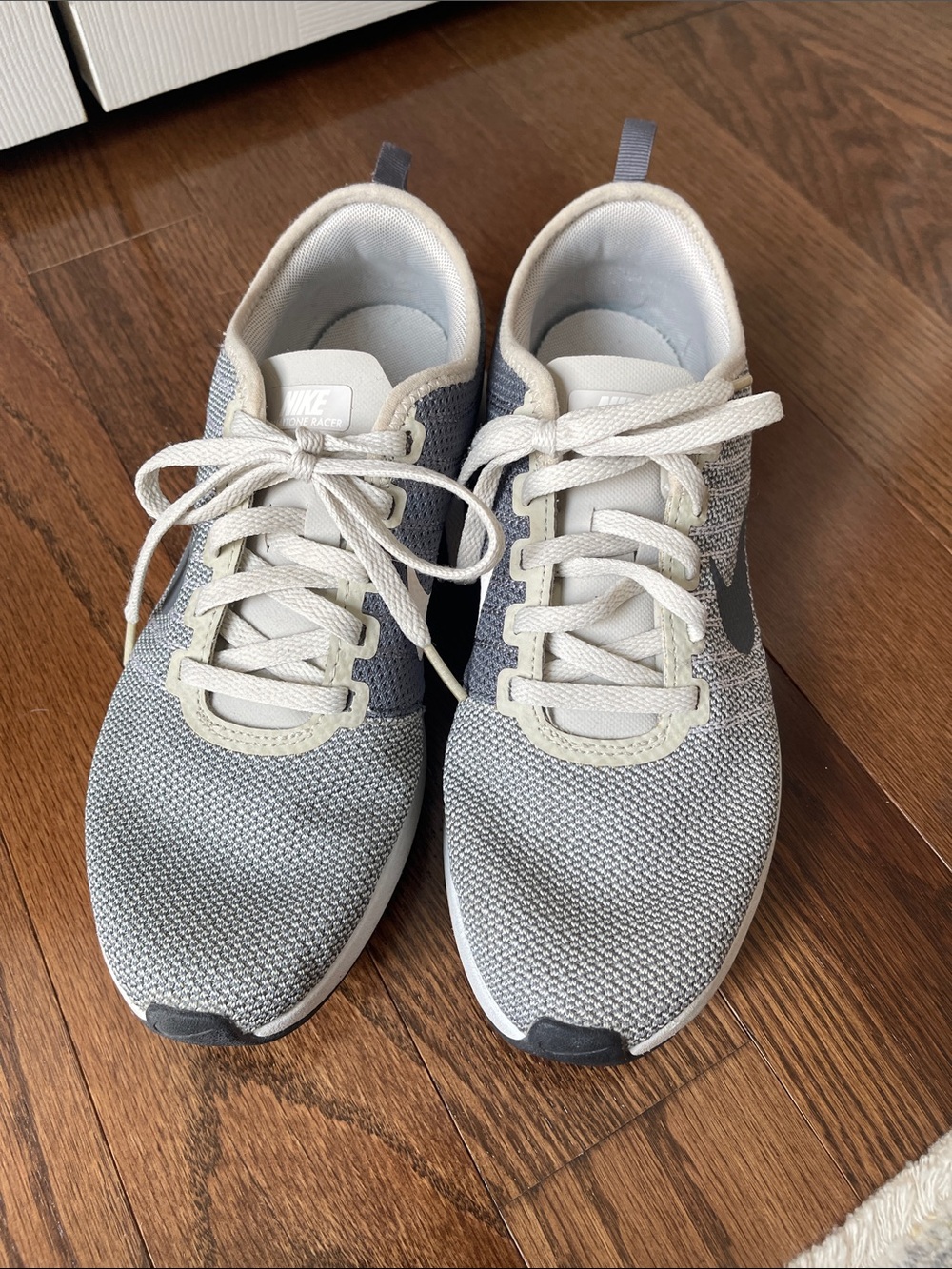 Nike Women’s Gray and White Athletic Sneakers